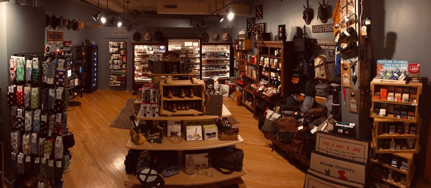 Inside The Man Cave gift shop in Middletown